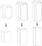 vidaXL - Plantenstands - - - 3-delige - set - in - antraciet - staal