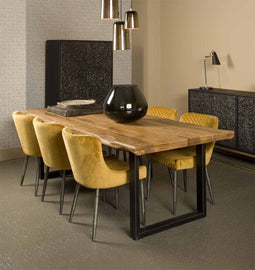 Tower living Nicosia mango diningtable - U 220x100 - 6 cm - 10x5