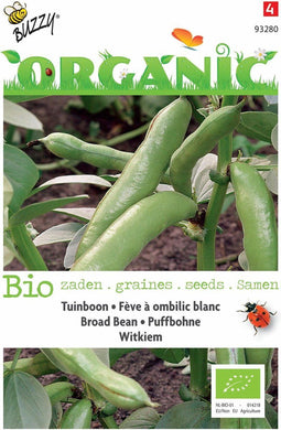 5 stuks - Buzzy - Organic Tuinboon Witkiem (Skal 14725) Tuinplus