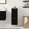 vidaXL - Badkamer - Wandkast - Zwarte - Eik - 30x30x80 - cm - Gelaagd - Hout