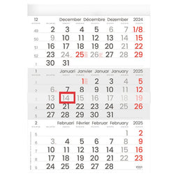 INNI - 3-Maandkalender 2023 Manager compact-formaat | Doos a 10 stuk | 10 stuks
