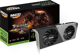 INNO3D GEFORCE RTX 4070 SUPER TWIN X2 - Videokaart - 12GB GDDR6X - PCIe 4.0 - 1x HDMI - 3x DisplayPort