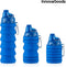 Innovagoods Bentle - Opvouwbare Drinkfles - Schroefdop - Warme en koude dranken - Dubbele anti-lekbeveiliging - 500 ML - Blauw