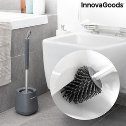 InnovaGoods Rubberen toiletborstel - Antibacteriel - Zwart