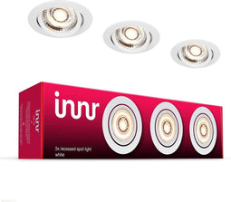 Innr slimme inbouwspot white - is geschikt voor * - warmwit licht - Zigbee smart LED lamp - dimbaar - 3 pack