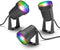 Innr Smart Outdoor Spot Light Colour, Complete Set, werkt met Philips Hue* en Alexa (Bridge vereist) dimbaar, RGBW, 3-Pack, OSL 132 C