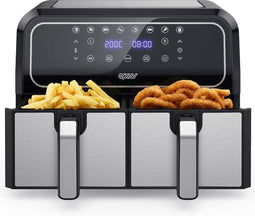 Innsky Dual Zone Heteluchtfriteuse - Dubbele Kamer & 8 Liter Capaciteit