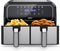 Innsky Dual Zone Heteluchtfriteuse - Dubbele Kamer & 8 Liter Capaciteit