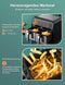 Innsky Dual Zone Heteluchtfriteuse - Dubbele Kamer & 8 Liter Capaciteit
