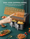 Innsky Dual Zone Heteluchtfriteuse - Dubbele Kamer & 8 Liter Capaciteit