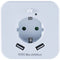 InnTec SLED02 LED-nachtlamp met bewegingsmelder LED Warmwit Wit