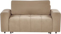 INNVIK - 2-zits slaapbank met opbergruimte - Bruin - Polyester