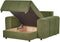 INNVIK - Chaise Longue - Groen - Polyester