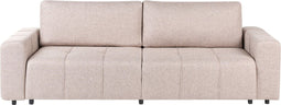INNVIK - Driezitsbank met opbergruimte - Lichtbruin - Polyester