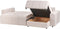 INNVIK - Hoekbank 3-zits - Lichtbruin - Linkszijdig - Polyester
