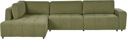 INNVIK - Hoekbank 4-zits - Groen - Rechtszijdig - Polyester
