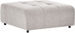 INNVIK - Ottomaan - Lichtgrijs - Polyester