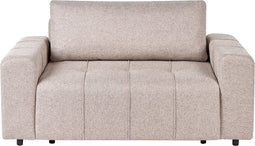 INNVIK - Tweezitsbank met opbergruimte - Lichtbruin - Polyester