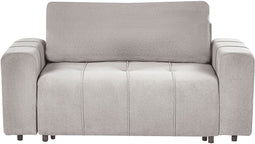 INNVIK - Tweezitsbank met opbergruimte - Lichtgrijs - Stof