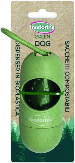Inodorina Groene Dispenser + 1 Rol Zakken | 6 cm