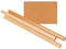 Inpakpapier Kraft gestreept 70gr 100cmx100m op rol