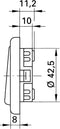 inprojal elektrosysteme Wipschakelaar wit 102558
