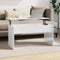 vidaXL - Salontafel - 102x50,5x52,5 - cm - bewerkt - hout - hoogglans - wit