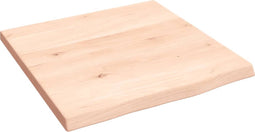 vidaXL - Wandschap - 40x40x2 - cm - onbehandeld - massief - eikenhout