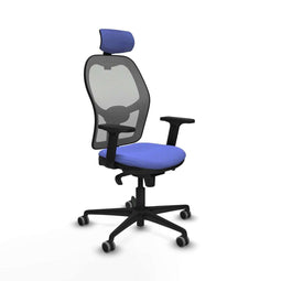 Piqueras y Crespo 2D036G2 - Bureaustoel - Verstelbare hoofdsteun en hoogte - Licht Blauw