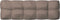 vidaXL - Palletkussen - 120x40x12 - cm - stof - taupe