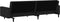 vidaXL - Slaapbank - 2-zits - fluweel - zwart