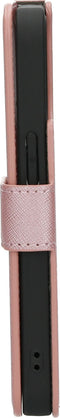 Mobiparts iPhone 13 Pro - Wallet Case - Saffiano motief - Roze