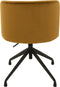 J-Line stoel Turn/Up/Down - fluweel - oker