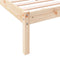 vidaXL - Bedframe - extra - lang - zonder - matras - massief - grenenhout - 200x220 - cm