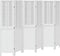 vidaXL - Kamerscherm - met - 6 - panelen - massief - paulowniahout - wit