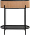 Grondlegger DKD Home Decor Natuurlijk Zwart Metaal Koloniaal Bamboe (60 x 23.5 x 69 cm)