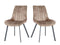 Meubel31 Riva Eetkamerstoel - Duopack - Taupe (2 stuks)