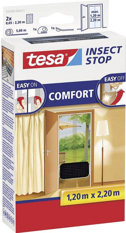 Insectenhor Tesa 55389 voor deur 1 | 2x2 | 2m zwart
