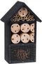 Insectenhotel 25 cm zwart Hout