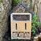 Insectenhotel in huisjesvorm - Zeer degelijk in hout - 10x17x28cm