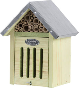 Insectenhotel/insecten nestkastje 23 cm - Houten bijen/vlinders nestkast