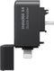 Insta360 X4 Quick Reader geheugenkaartlezer USB-Type C/Lightning Zwart