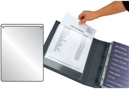 Insteektas Tarifold U-map 158x220mm zelfklevend PP transparant