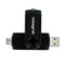 Integral INCRUSB3.0ACSDMSD geheugenkaartlezer Zwart USB 3.0 (3.1 Gen 1) Type-A/Type-C