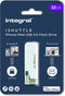 Integral ISHUTTLE 32GB USB 3.0 (3.1 Gen 1) USB-Type-A-aansluiting Wit USB flash drive