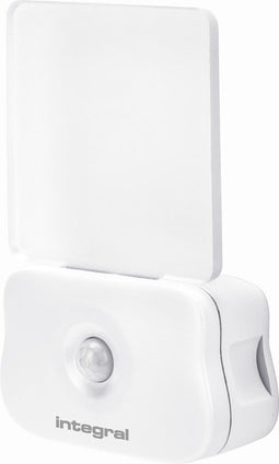 Integral LED - Nachtlamp - 0,5W - 4000K - 7 lumen - Dag/nacht & Beweging sensor - Werkt op batterijen (niet meegeleverd)