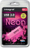 Integral Neon USB 3.0 stick | 64 GB | roze