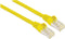 Intellinet 740890 RJ45 Netwerkkabel, patchkabel CAT 6A S/FTP 3.00 m Geel Folie afscherming, Afscherming gevlochten, Afg