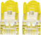 Intellinet 740890 RJ45 Netwerkkabel, patchkabel CAT 6A S/FTP 3.00 m Geel Folie afscherming, Afscherming gevlochten, Afg