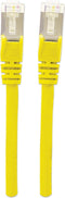 Intellinet 740890 RJ45 Netwerkkabel, patchkabel CAT 6A S/FTP 3.00 m Geel Folie afscherming, Afscherming gevlochten, Afg